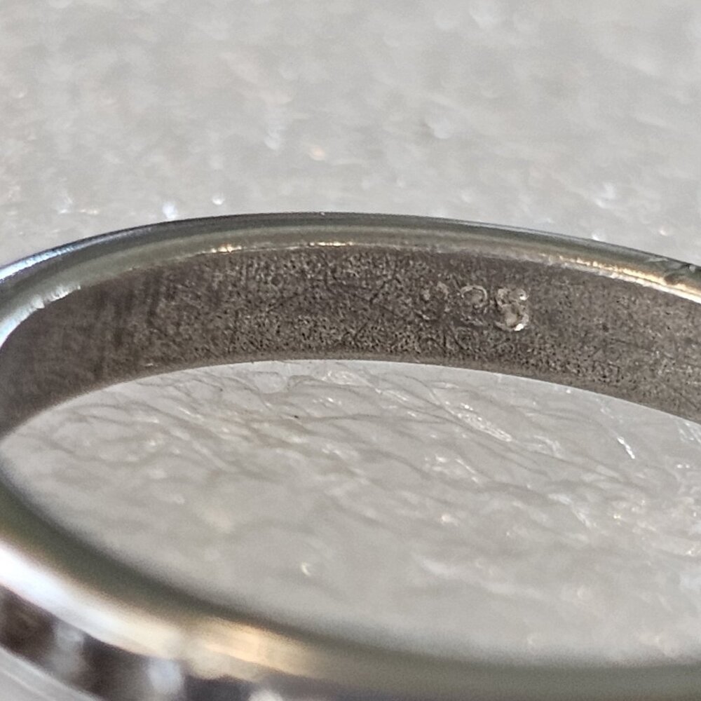 Sterling Silver Eternity Ring Size 8 Gift For‎ Her Anniversary Stackable 3 mm - Picture 5 of 9